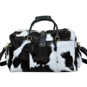 The Wild Explorer: Cowhide Hair on Leather Adventure Companion